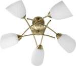 Classic ceiling chandelier pendant lamp Activejet NIKITA Patina 5xE27 for living room - imagine 2