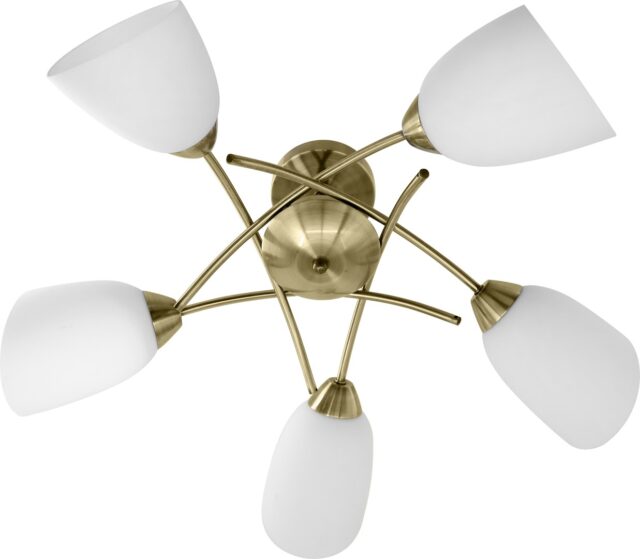 Classic ceiling chandelier pendant lamp Activejet NIKITA Patina 5xE27 for living room - imagine 2