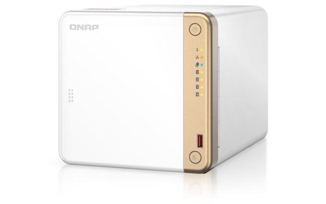 QNAP TS-462-4G NAS/storage server Tower Intel® Celeron® N4505 4 GB DDR4 0 TB QNAP QTS White - imagine 10