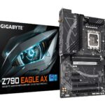 GIGABYTE Z790 EAGLE AX Motherboard - Supports Intel Core 14th Gen CPUs  12+1+1Phases Digital VRM  up to 7600MHz DDR5 (OC)  3xPCIe 4.0 M.2  Wi-Fi 6E  2.5GbE LAN  USB 3.2 Gen 2