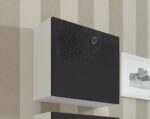 Cama Square cabinet VIGO 50/50/30 white/black gloss