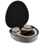 Headphones Guess 4G Triangle Logo Bluetooth ENC pink - imagine 4