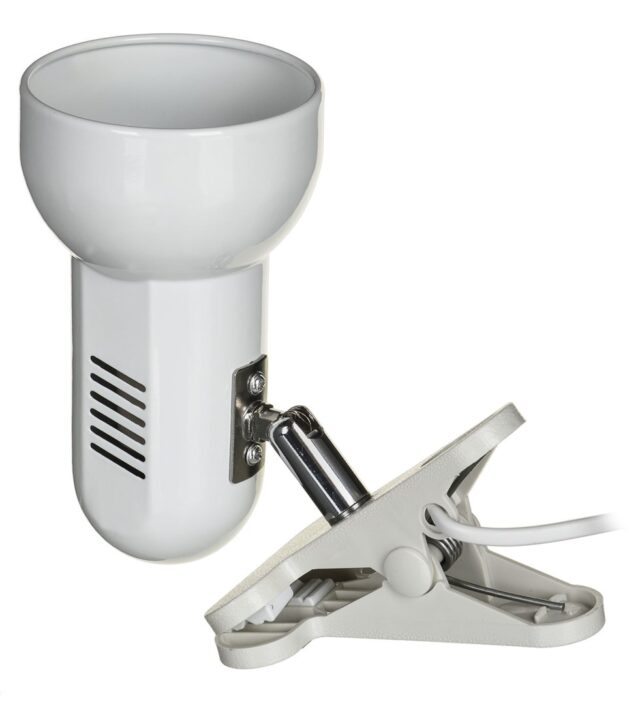 Activejet Clip-on desk lamp  white  metal  E27 thread - imagine 3