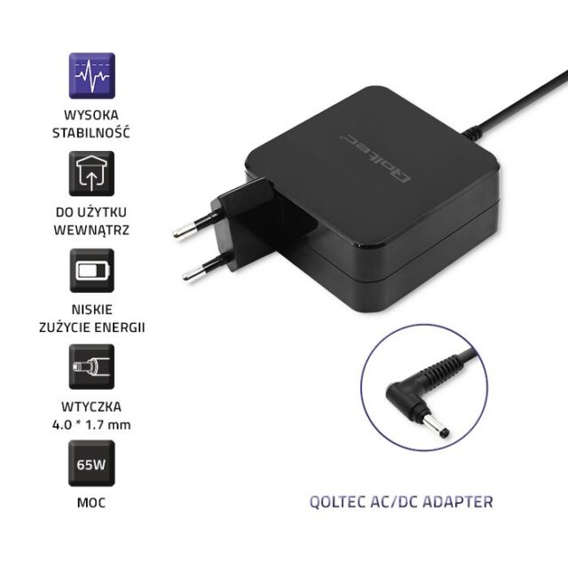 Qoltec 51751 Power adapter for Huawei 65W | 19V |3.42A | 4.0*1.7 - imagine 5