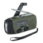 Fosco Emergency Emergency radio with light and power bank Green  Black