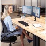 Fellowes Ergonomics arm for 2 monitors Reflex - imagine 2