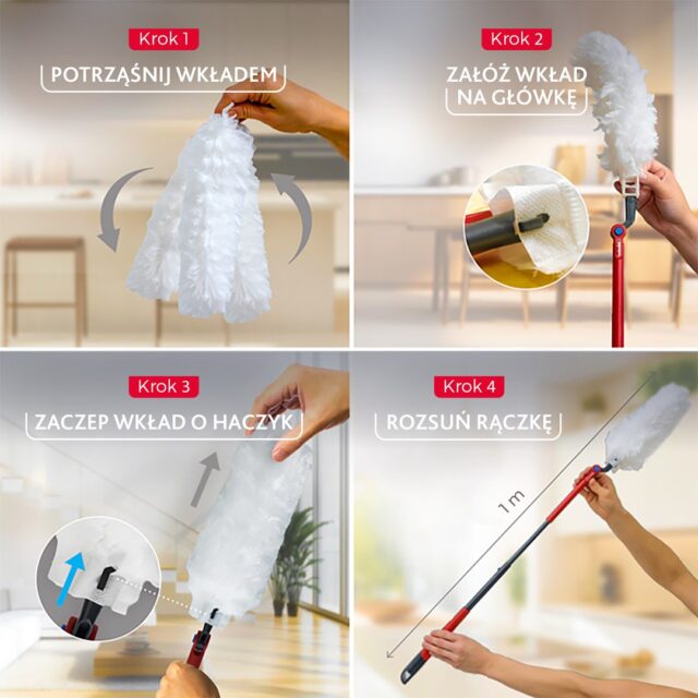 Vileda dustpan with long handle + 1 Flex&Catch refill - imagine 8