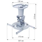 Techly Universal Ceiling Bracket for Projector  White ICA-PM 100WH - imagine 3