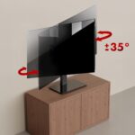 Maclean universal TV stand  for RTV cabinet  stand  max. 40kg  max. VESA 400x400  height and angle adjustment  for 32-65  TV  MC-1240 - imagine 10