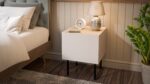 Cama Bedside table  2 pcs  FELLINI  40x41x60  cashmere + oiled oak top - imagine 3