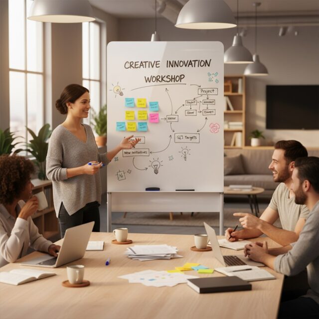 Ergo Office mobile dry erase board  vertical orientation  white  single sided  with shelf  board dimensions 1190x790mm  ER-305 - imagine 8