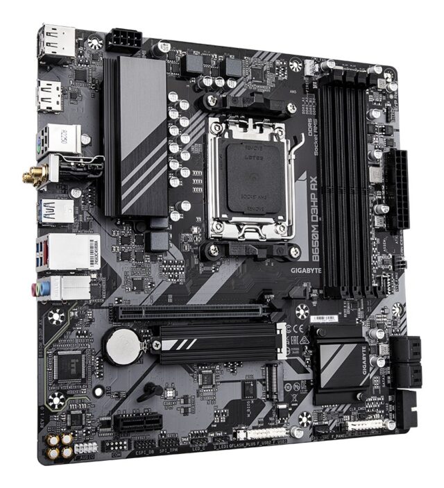 GIGABYTE B650M D3HP AX Motherboard - AMD Ryzen 9000 Series CPUs  5+2+2 Phases VRM  up to 8000MHz DDR5 (OC)  2xPCIe 4.0 M.2  WIFI 6E  2.5GbE LAN  USB 3.2 Gen 1 - imagine 3