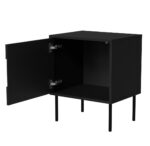 Cama INSERTO bedside cabinet  2 pcs  50x40x61.5 cm  black + LED - imagine 6