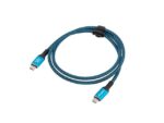 Lanberg CA-CMCM-44CU-0005-BK USB cable USB4 Gen 2x2 0.5 m USB C Black  Blue - imagine 4