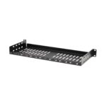 Tripp Lite SRSHELF2P1USHRT SmartRack Cantilever Fixed Steel Rack Shelf - 1U  Vented  7 in. (17.8 cm) Deep  Holds up to 40 lb. (18 kg) - imagine 3