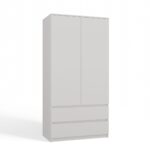 Topeshop SZAFA MALWA B bedroom wardrobe/closet 5 shelves 2 door(s) White
