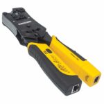 Intellinet Universal Modular Plug Crimping Tool and Cable Tester  2-in-1 Crimper and Cable Tester: Cuts  Strips  Terminates and Tests  RJ45/RJ11/RJ12/RJ22 - imagine 2
