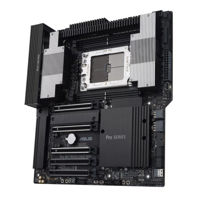 ASUS Pro WS TRX50-SAGE WIFI AMD TRX50 Socket sTR5 SSI CEB motherboard for workstations - imagine 3