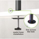 Techly ICA-LCD 2520V monitor mount / stand 68.6 cm (27 ) Desk Black - imagine 6