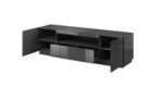 Cama TV stand REJA graphite grey gloss/graphite grey gloss - imagine 3