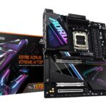 GIGABYTE X870E AORUS XTREME AI TOP Motherboard - Supports AMD Ryzen 9000 Series CPUs  18+2+2 phases VRM  up to 8800MHz DDR5 (OC)  1xPCIe 5.0 M.2 + 3xPCIe 4.0 M.2  WI-FI 7  10GbE LAN  USB 4