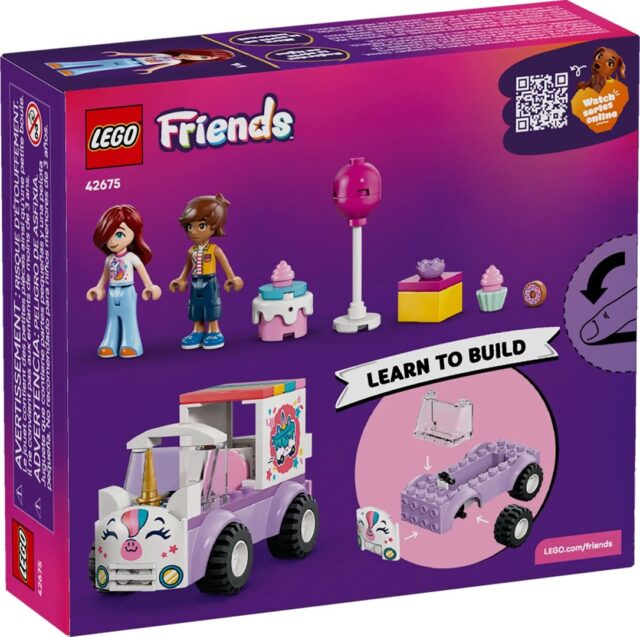 LEGO Friends 42675 Samochód dostawczy z tortem w kształcie jednorożca - imagine 2