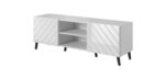 RTV cabinet ABETO 150x42x52 white/white glossy - imagine 3