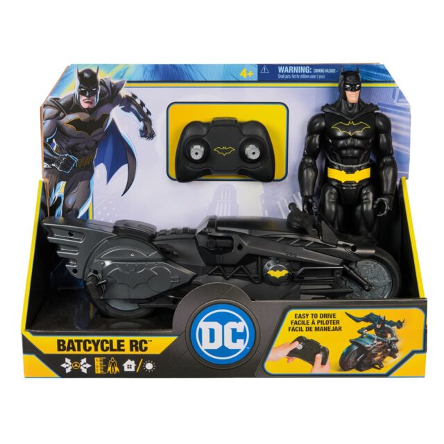 DC Comics   Batman Stealth Remote Control Batcycle with 12  Batman Action Figure  Super Hero Kids Toys for Boys and Girls Ages 4 & Up - imagine 5