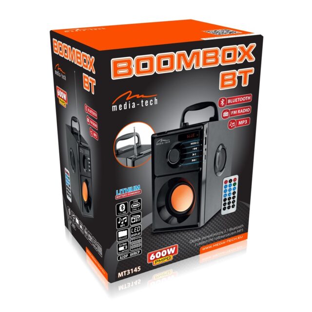 Media-Tech BOOMBOX BT 15 W Stereo portable speaker Black - imagine 3