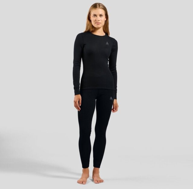 Odlo BL TOP crew neck l/s ACTIVE WARM ECO women's T-shirt  size S  black - imagine 5