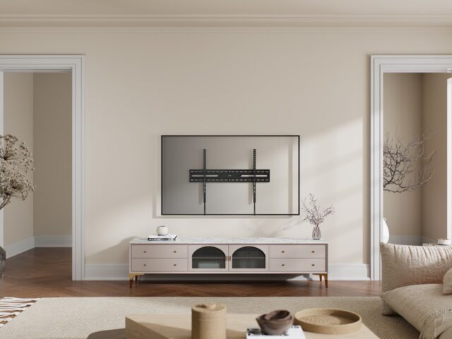 Gembird WM-100F-01 TV wall mount (fixed)  43”-100”  black - imagine 8