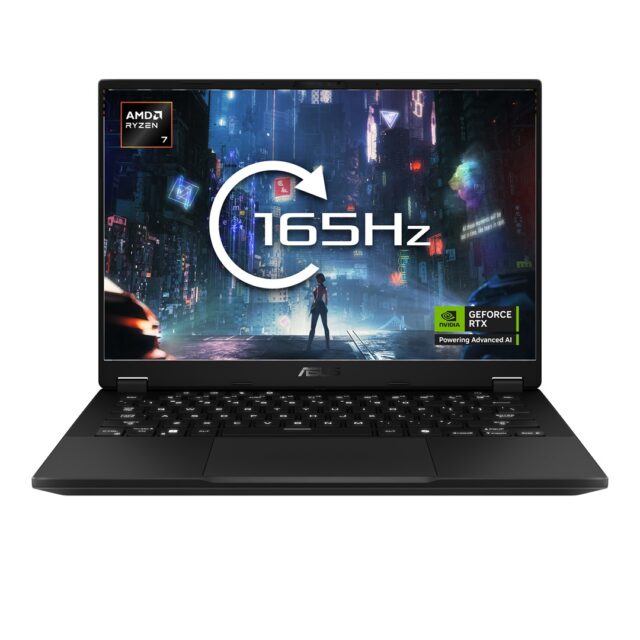 ASUS TUF Gaming A14 FA401UH-RG018 Ryzen 7 260 14.0 2.5K 165Hz IPS-level 400nits AG 16GB LPDDR5X SSD512 GeForce RTX 5050_8GB WLAN+BT Cam1080p 73WHrs NoOS Jaeger Gray - imagine 3