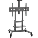 ONKRON TS1891-B Mobile tilting stand for TVs 50‘-90’  max. 100 kg  black