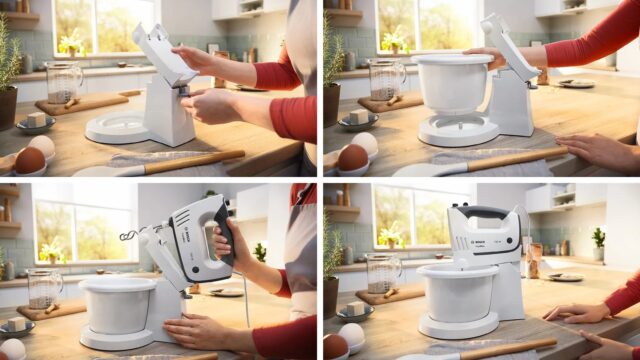 Bosch MFQ37490 mixer Hand mixer 750 W Grey  White - imagine 5