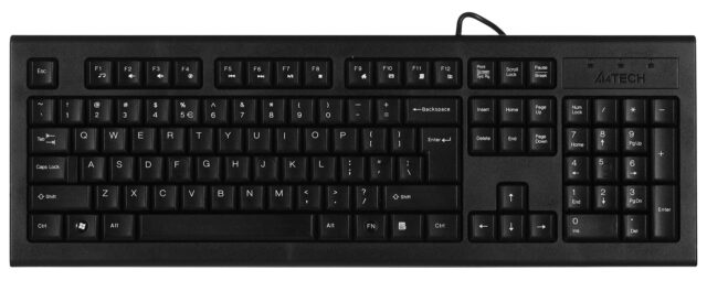 A4Tech KR-85 keyboard USB QWERTY US English Black - imagine 2