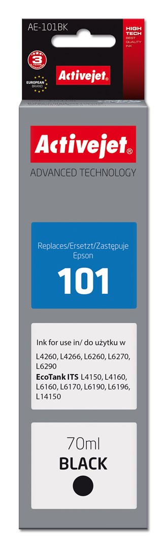 cps-b47fd116b40c7e100b97c57cad01db6b-2026-01-16-13-54-14 Activejet AE-101BK Ink (replacement for Epson 101; Supreme; 70 ml; black) - imagine 1