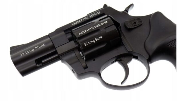 ZORAKI R1-K6L BAS alarm signal blank-firing revolver  2.5  barrel  .22 Long Blank caliber  black (R1256BMP-BAS) - imagine 6