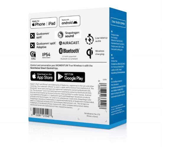 Sennheiser Momentum True Wireless 4 Headphones - Black Cooper - imagine 12