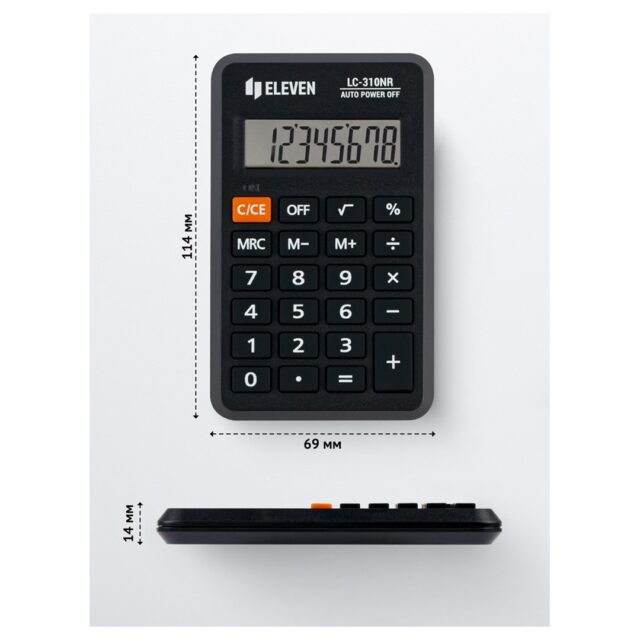 Eleven LC-310NR pocket calculator - imagine 3