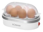 Bomann EK 5022 CB 6 egg(s) 400 W Silver  Transparent  White