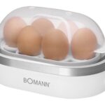 Bomann EK 5022 CB 6 egg(s) 400 W Silver  Transparent  White