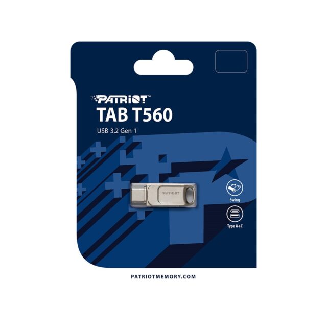 Patriot Memory Tab T560 64GB USB flash drive Dual USB 120MB/s (PS64GT560DS5D) Silver - imagine 4