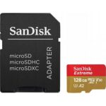 SanDisk Extreme 128 GB MicroSDXC UHS-I Class 10 + adapter - imagine 2