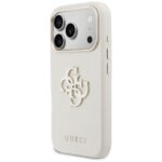 Case Guess FW Resin Logo for iPhone 17    Pro Max beige - imagine 2