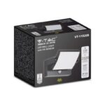 Projektor oprawa elewacyjna V-TAC 17W LED czujnik ruchu czarna IP65 VT-11020S 4000K 2520lm - imagine 6