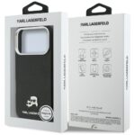 Case Karl Lagerfeld Karl & Choupette     Head Pins Saffiano MagSafe for iPhone 17 Pro black - imagine 8