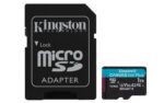 Kingston Technology 1TB microSDXC Canvas Go Plus Gen4 200MB/s A2 U3 V30 Card + Adapter - imagine 2