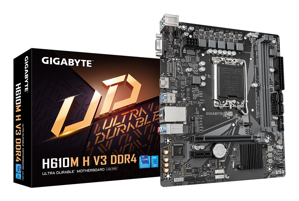 cps-b69f1a9e07f3cf7810096037f176e066-2026-01-15-07-12-32 GIGABYTE H610M H V3 DDR4 Motherboard - Supports Intel Core 14th CPUs 4+1+1 Hybrid Phases Digital VRM up to 3200MHz DDR4 1xPCIe 3.0 M.2 GbE LAN USB 3.2 Gen 1 - imagine 1