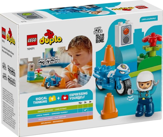 LEGO DUPLO TOWN 10471 Niebieski motocykl policyjny - imagine 2
