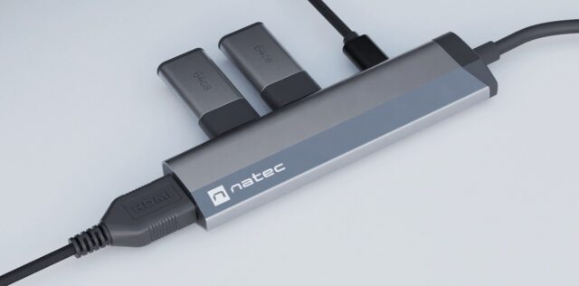 NATEC Fowler Slim Wired USB 3.2 Gen 1 (3.1 Gen 1) Type-C Black  Chrome - imagine 5